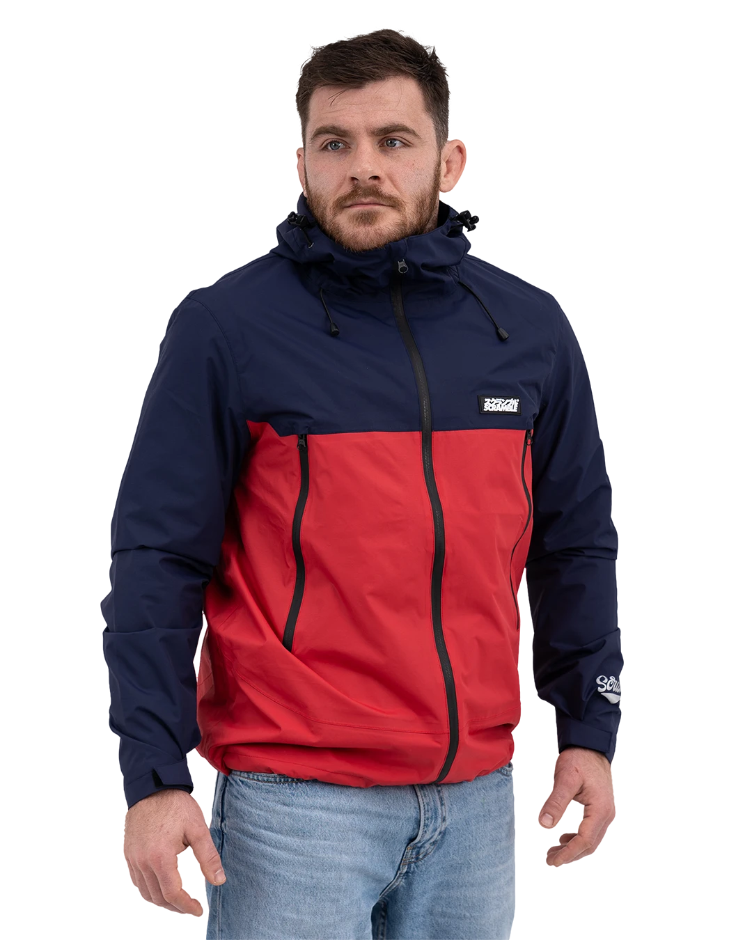 AME JACKET - RED / NAVY