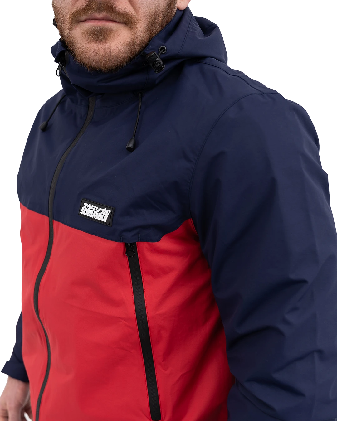 AME JACKET - RED / NAVY