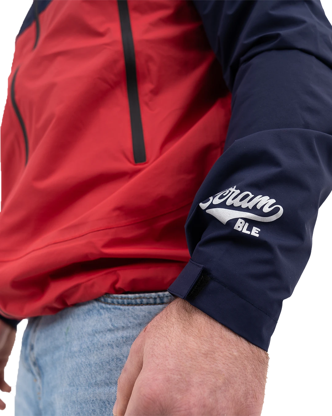 AME JACKET - RED / NAVY