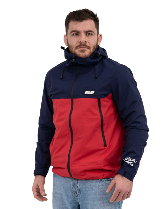 AME JACKET - RED / NAVY