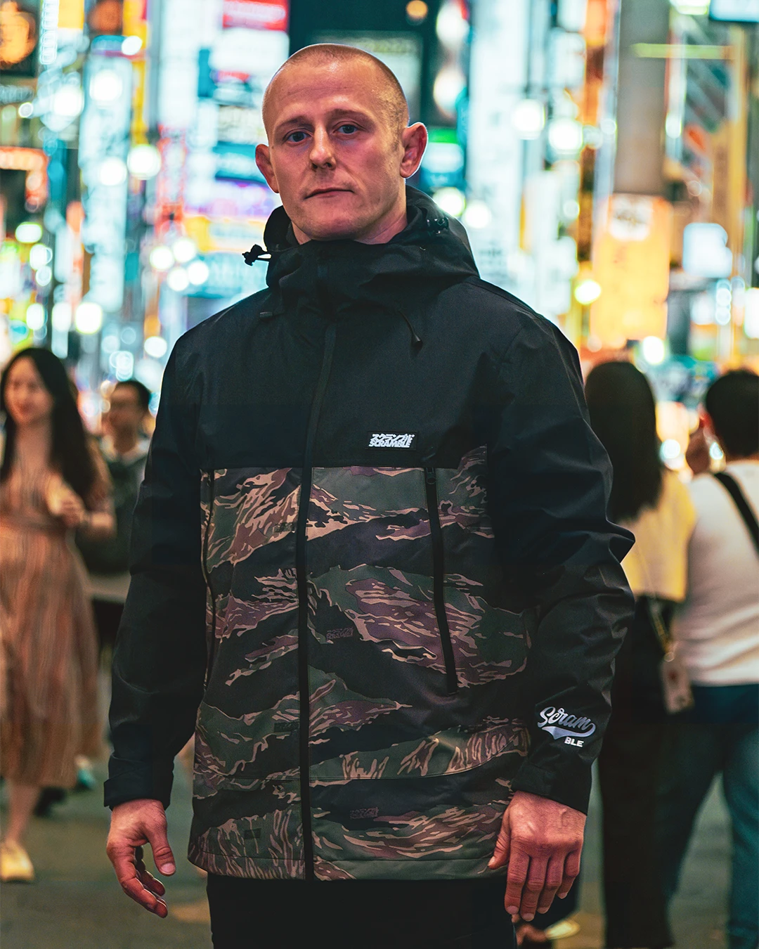 AME JACKET - TIGER CAMO / BLACK